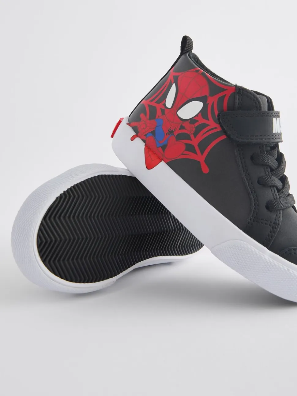 Zwart - Spidey And Friends laarzen met klittenbandsluiting en elastische veters