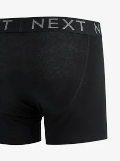 Zwart - Standaard - 10 Boxershorts zonder plooi
