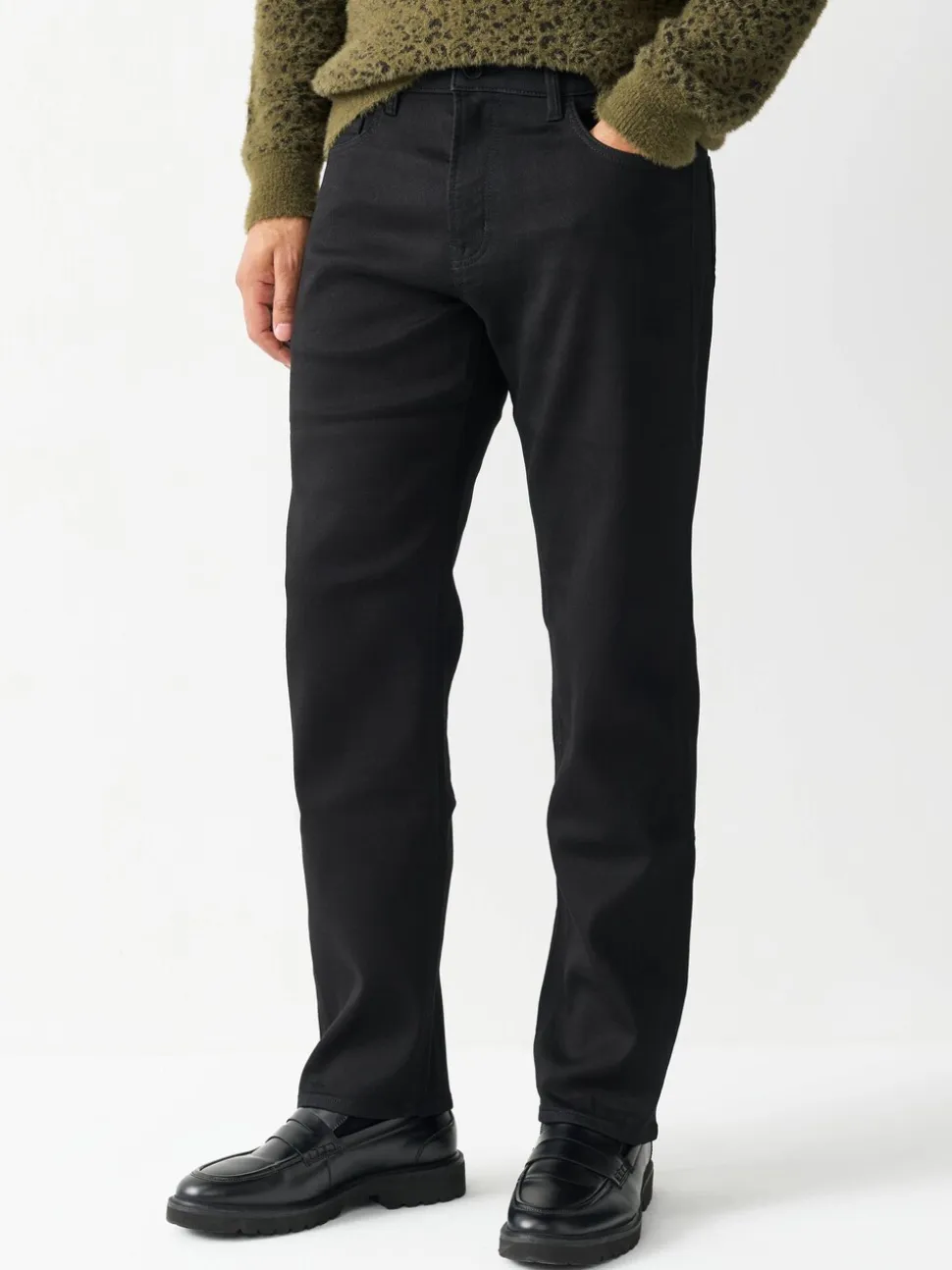 Zwart - Straight fit - Comfortabele stretchjeans