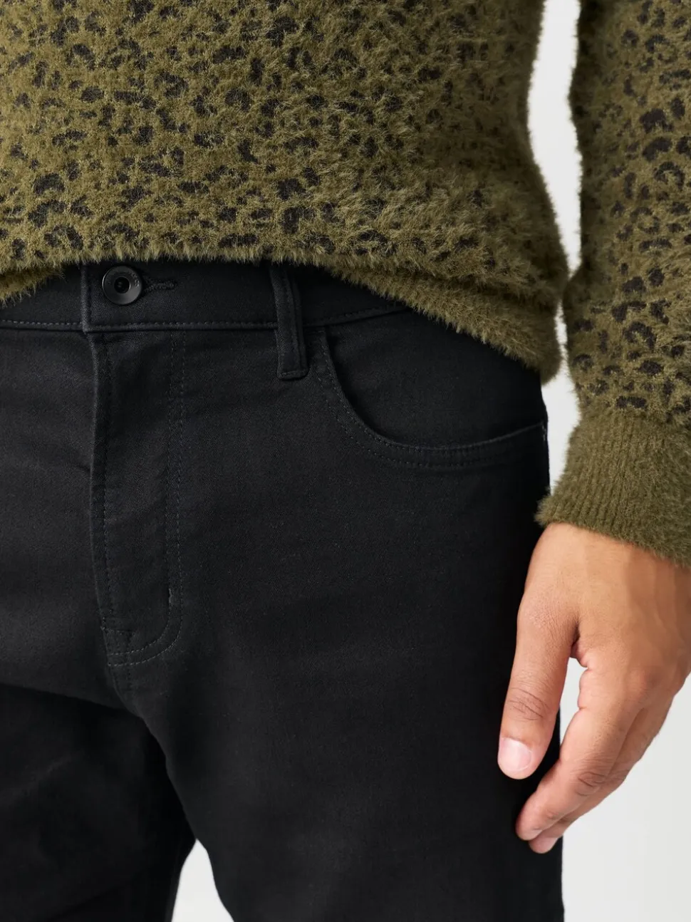 Zwart - Straight fit - Comfortabele stretchjeans