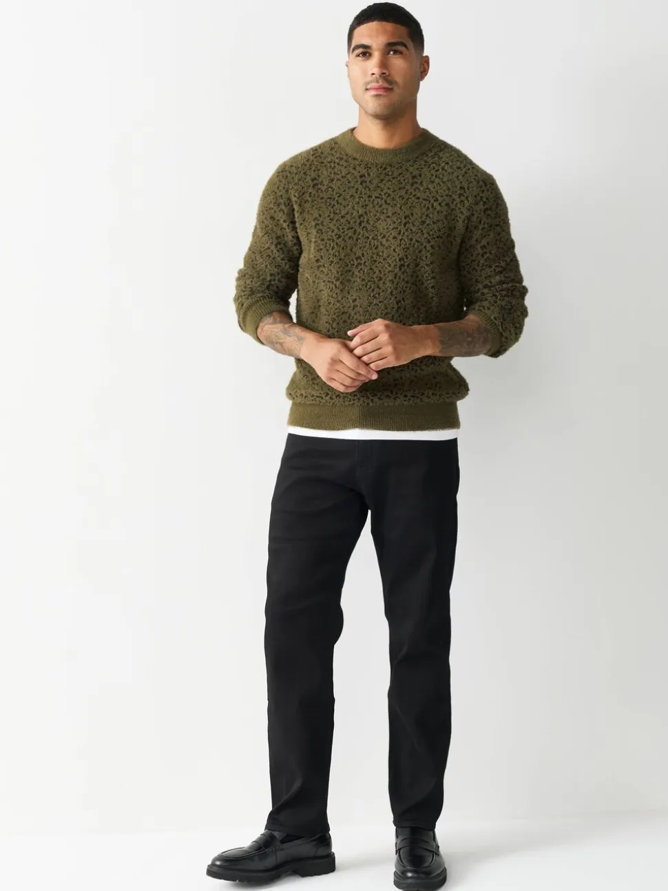 Zwart - Straight fit - Comfortabele stretchjeans