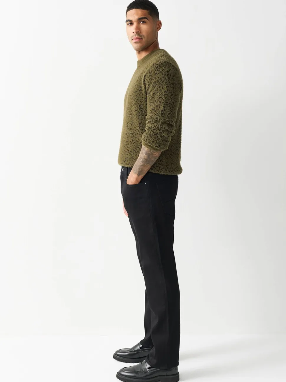 Zwart - Straight fit - Comfortabele stretchjeans