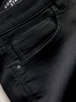 Zwart - Straight fit - Comfortabele stretchjeans