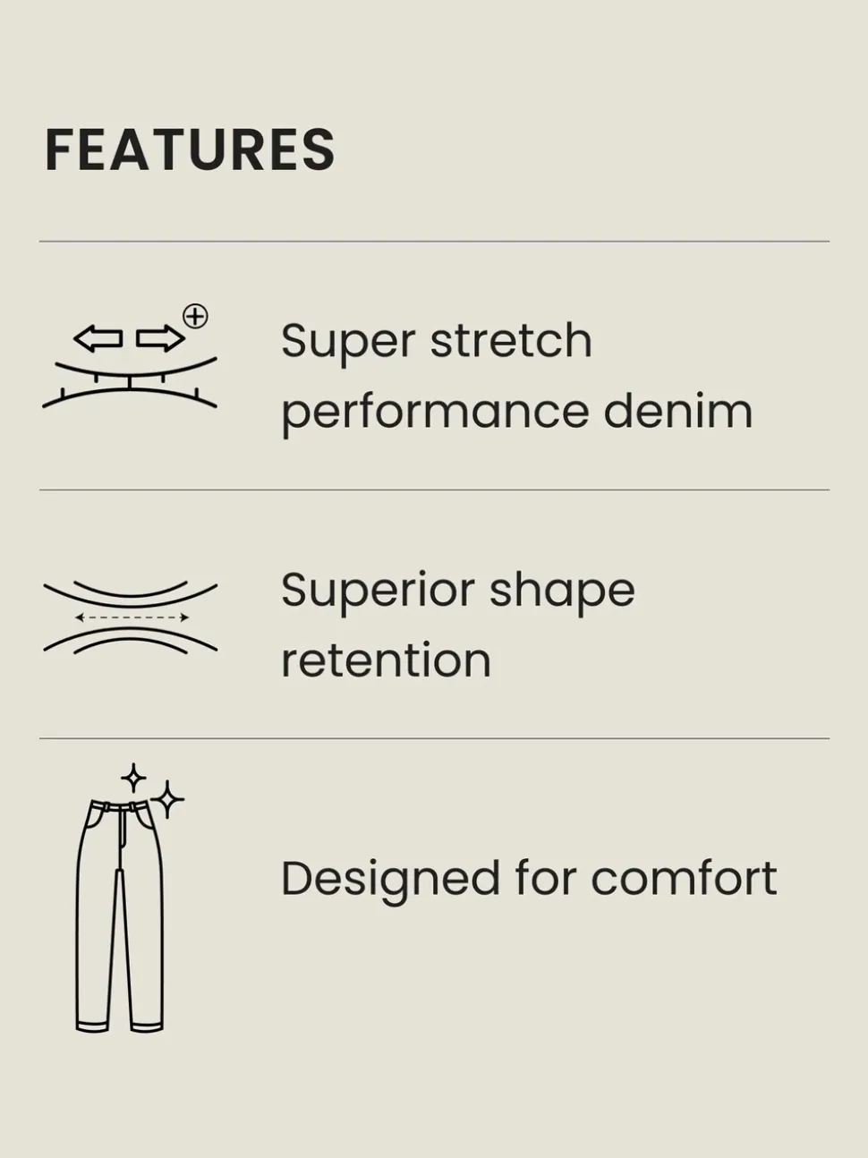 Zwart - Straight fit - Motionflex jeans