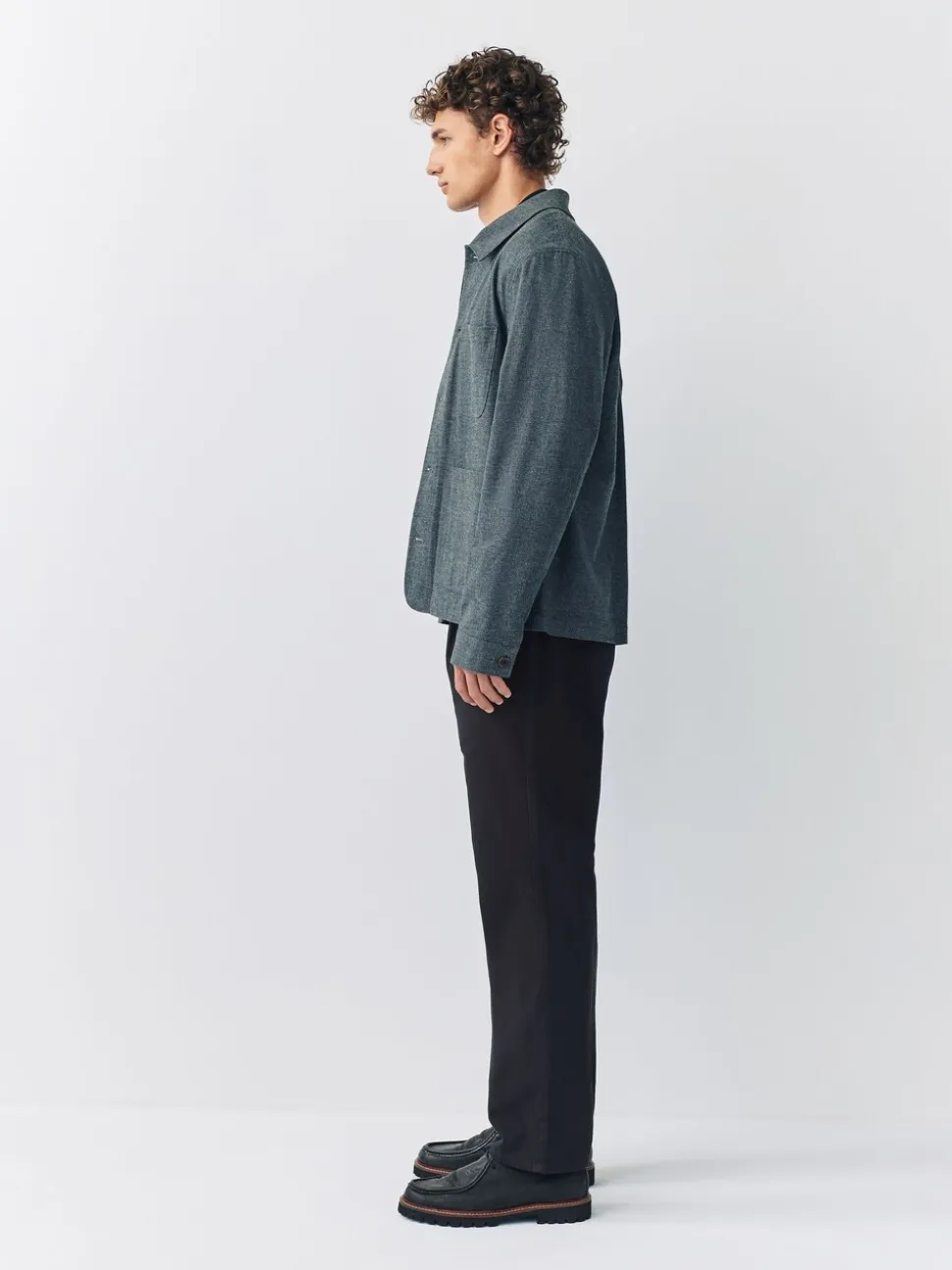 Zwart - Straight fit - Pleated Stretch Chinos Trousers With Elasticated Waist