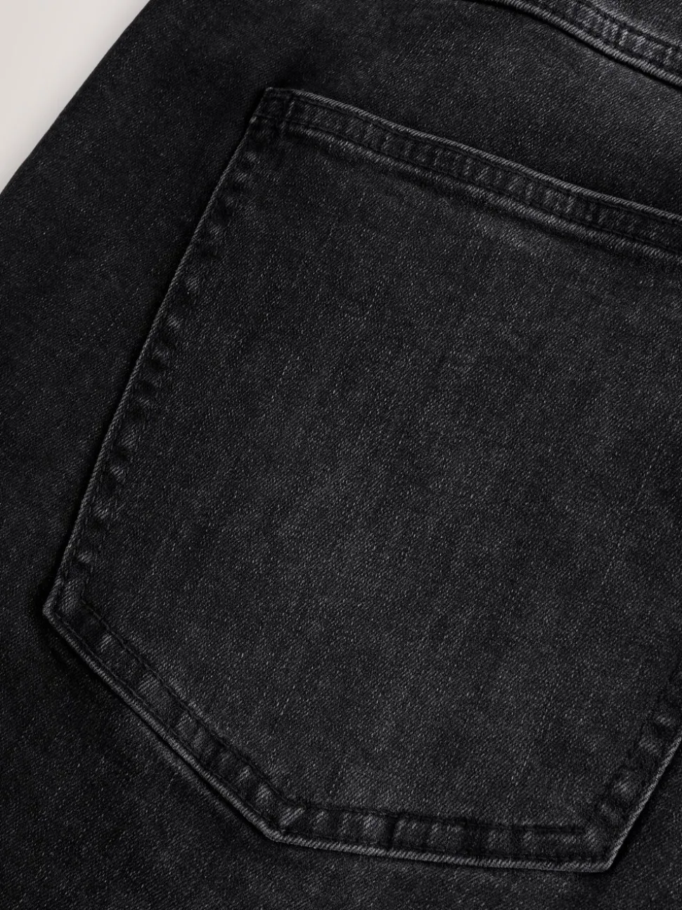 Zwart - Straight fit - Stretch denim short