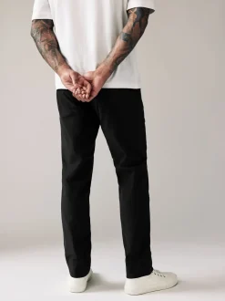 Zwart - Straight fit - Stretchy chino