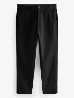 Zwart - Straight fit - Stretchy chino