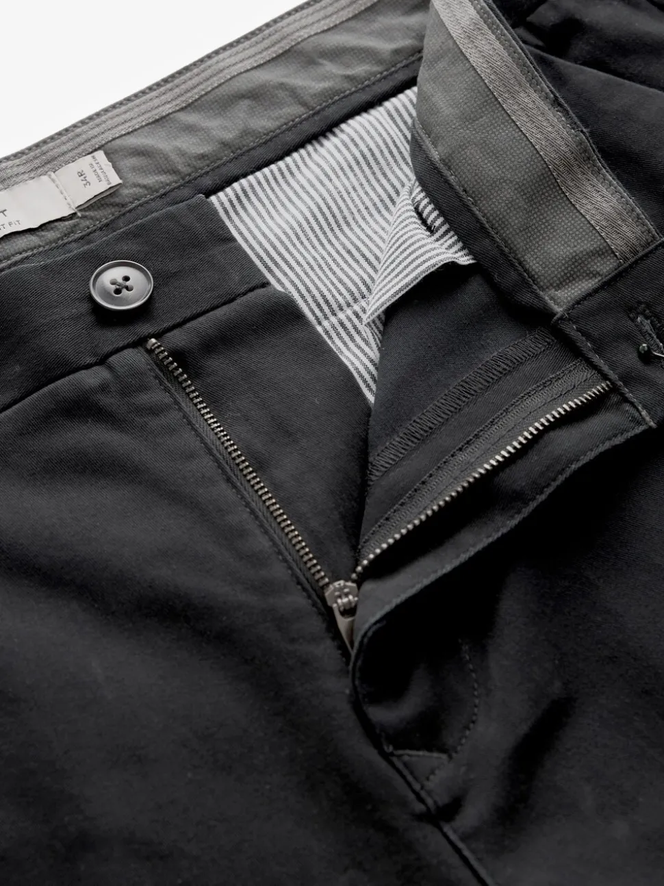 Zwart - Straight fit - Stretchy chino