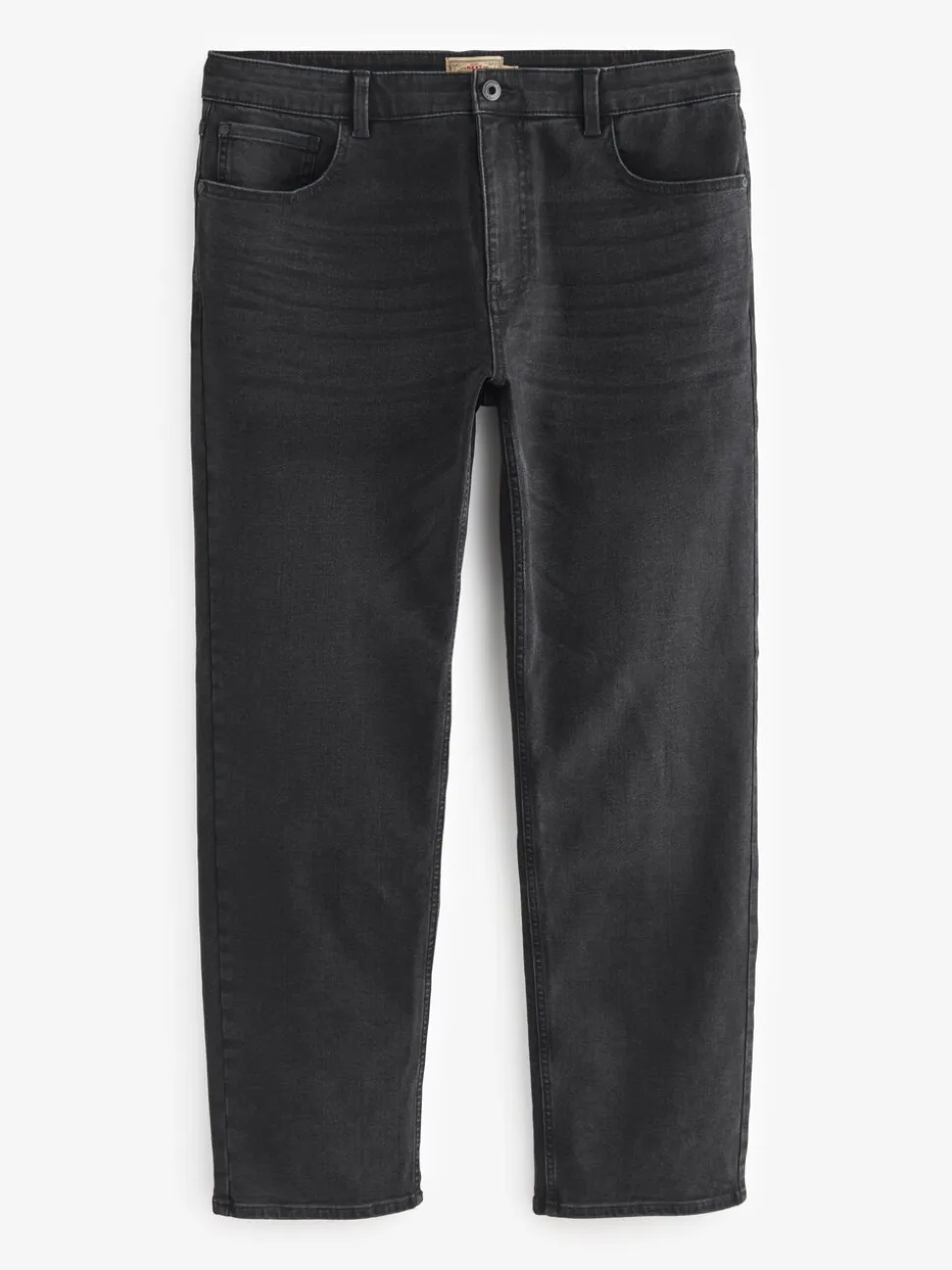 Zwart - Straight-fit Essential stretchy jeans met rechte pasvorm