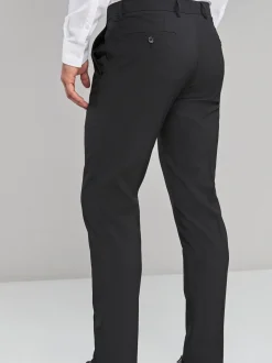 Zwart - Strakke Pasvorm - Chique stretchy broek