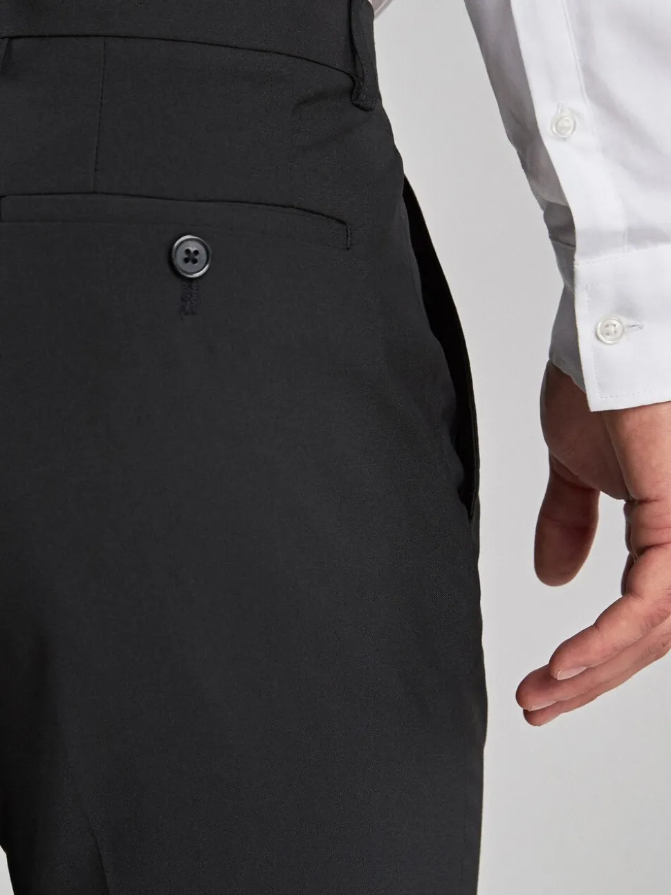 Zwart - Strakke Pasvorm - Chique stretchy broek