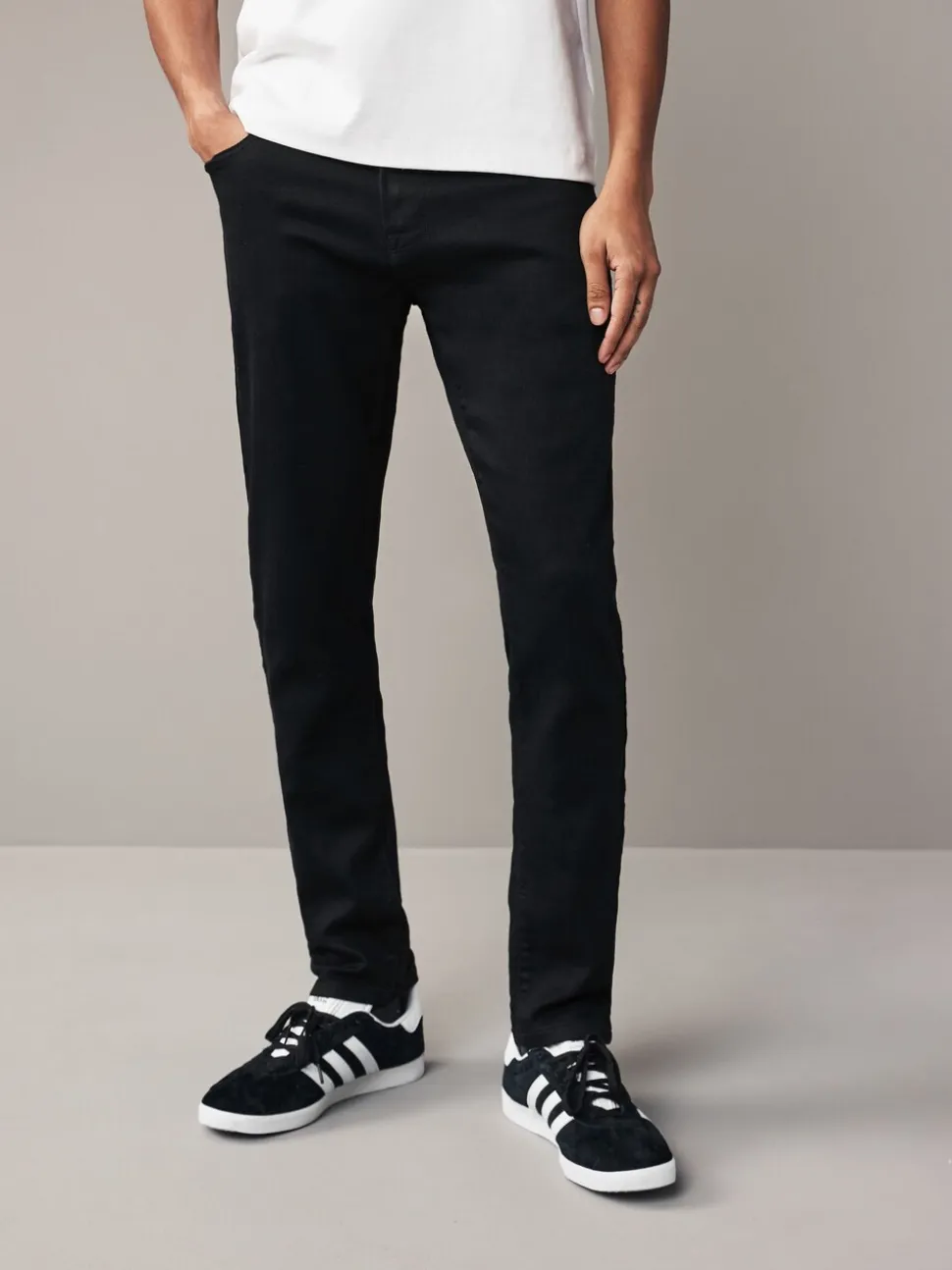 Zwart - Strakke Pasvorm - Comfortabele stretchjeans