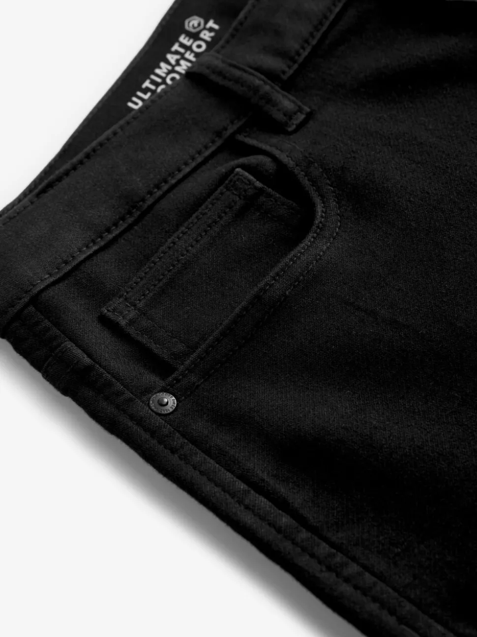 Zwart - Strakke Pasvorm - Comfortabele stretchjeans