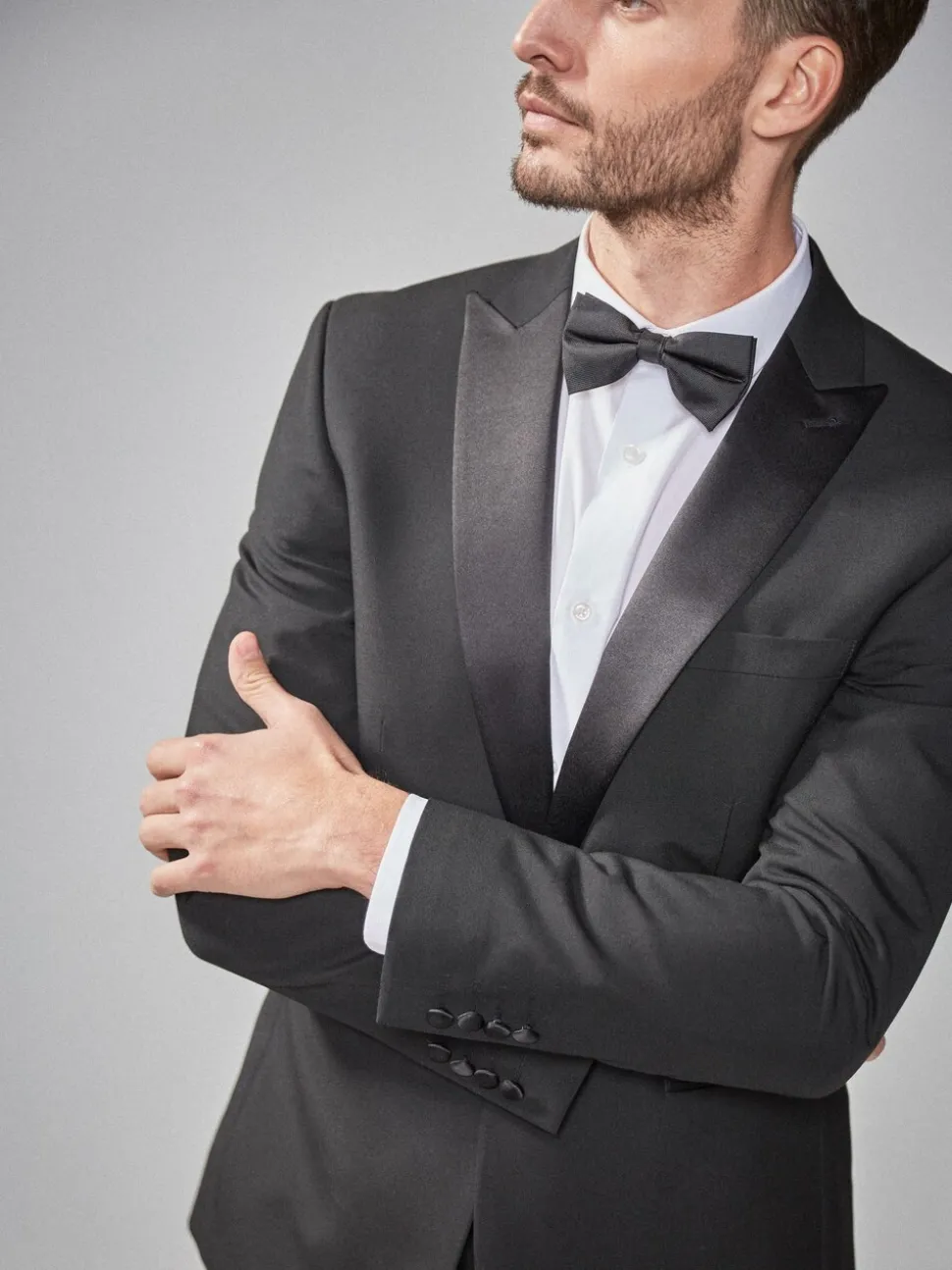 Zwart - Strakke Pasvorm - Smoking: colbert