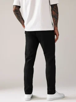 Zwart - Strakke Pasvorm - Stretchy chino