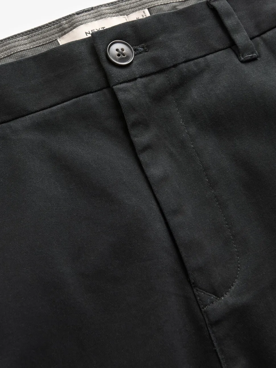 Zwart - Strakke Pasvorm - Stretchy chino