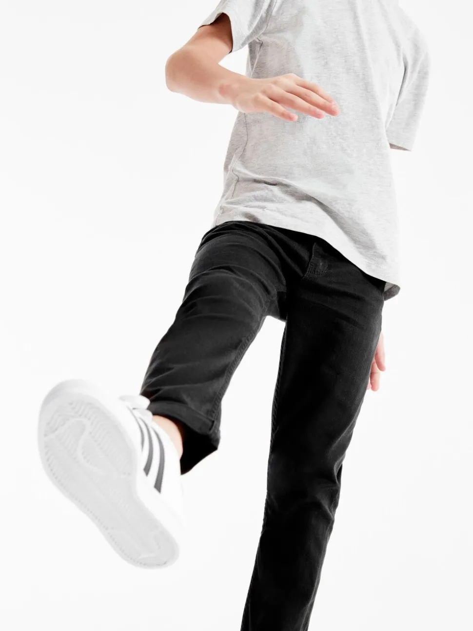 Zwart - Stretchjeans (3-17jr)