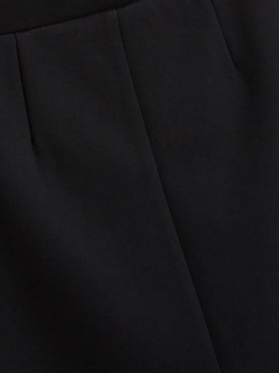 Zwart - Stretchkokerrok van jersey met elastische taille voor senioren (9-18jr)