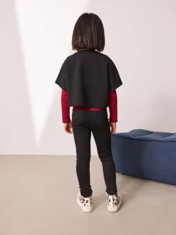 Zwart - Stretchleggings (3-16 jr)