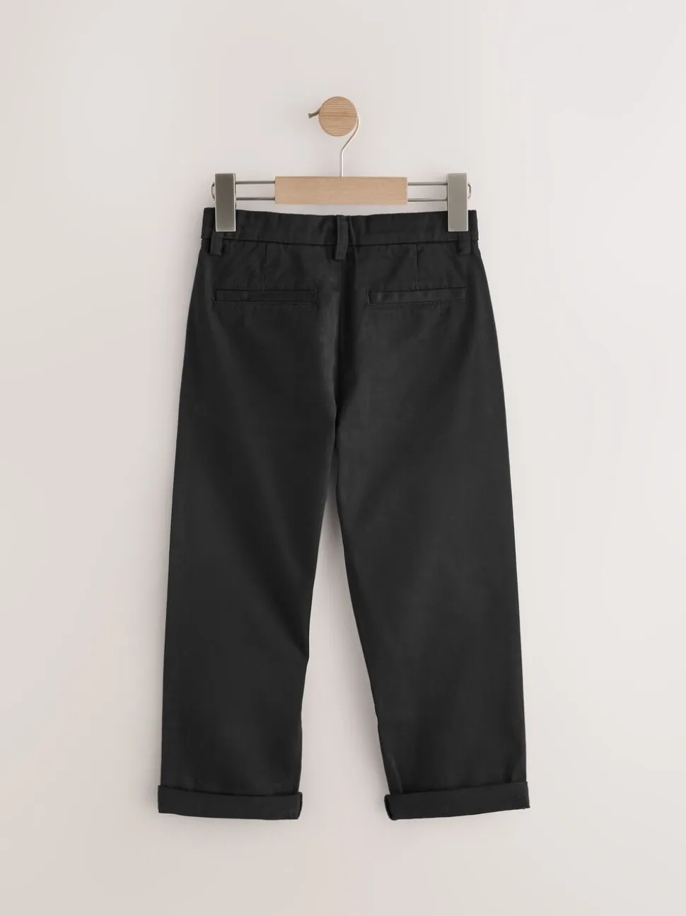 Zwart - Stretchy chino's (3-17jr)