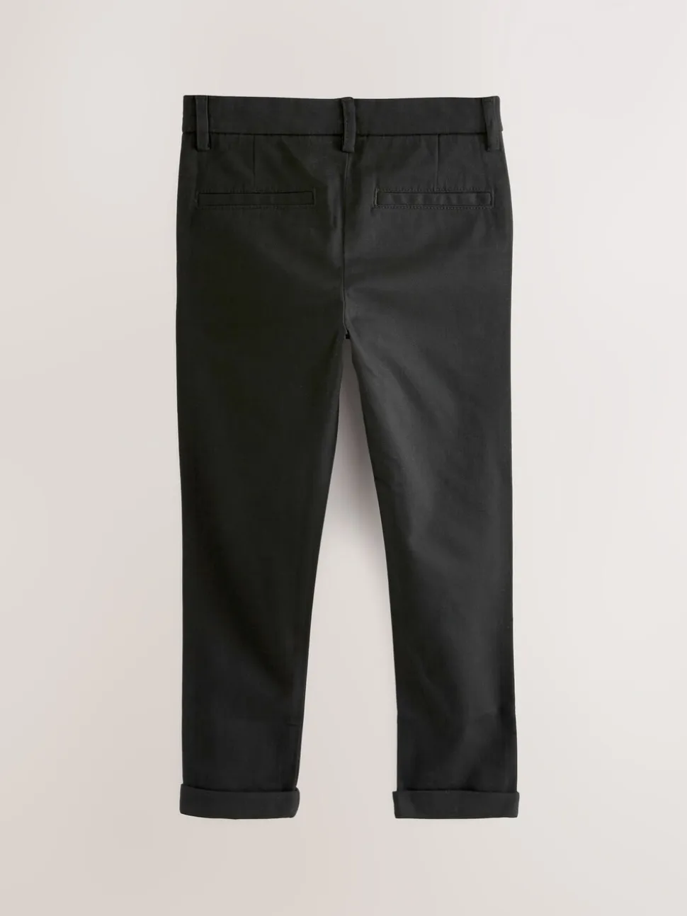 Zwart - Stretchy chino's (3-17jr)
