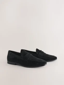Zwart - Suède instapschoenen