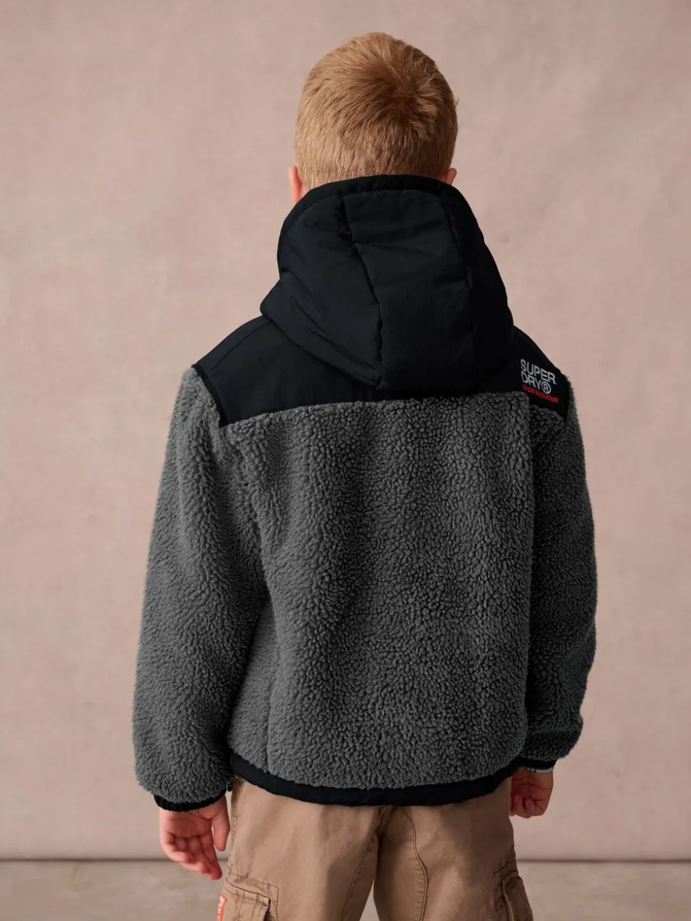 Zwart - Superdry - Jack met rits en borgvoering