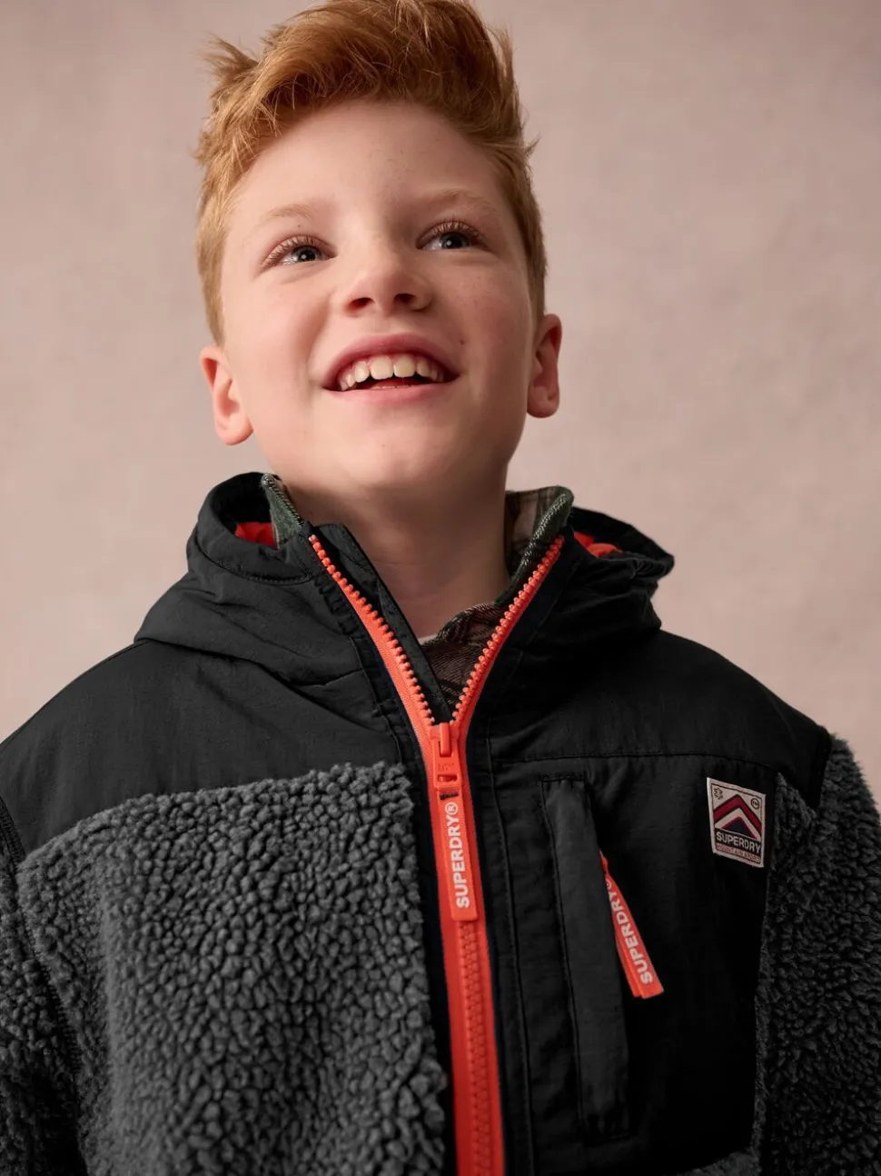 Zwart - Superdry - Jack met rits en borgvoering