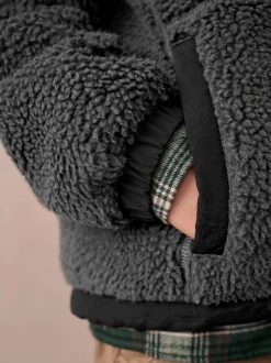 Zwart - Superdry - Jack met rits en borgvoering