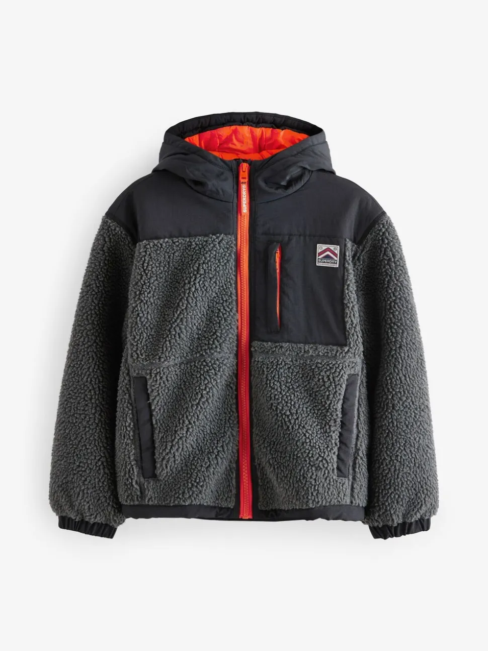 Zwart - Superdry - Jack met rits en borgvoering