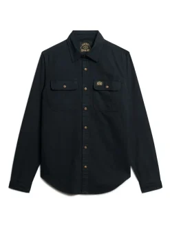Zwart - Superdry Trailsman overhemd met relaxte pasvorm