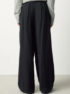 Zwart - Superwide Pleated Trousers