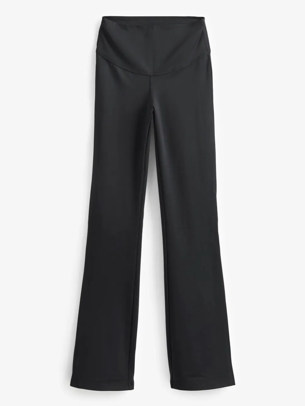 Zwart - Superzachte Dry Tech yogasportleggings met uitlopende pijpen