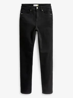 Zwart - Superzachte slim-fit jeans