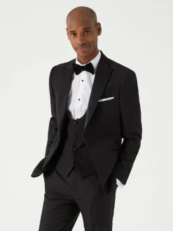 Zwart - Tailored - Skopes Sinatra fit diner kostuumjasje