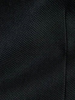 Zwart - Tailored fit - Kostuum met textuur: colbert