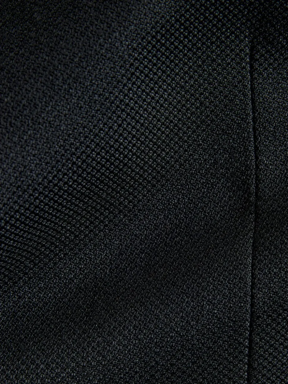 Zwart - Tailored fit - Kostuum met textuur: colbert