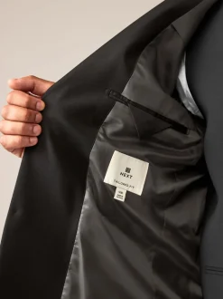Zwart - Tailored fit - Tailored Fit Wool Blend Motionflex Suit Jacket