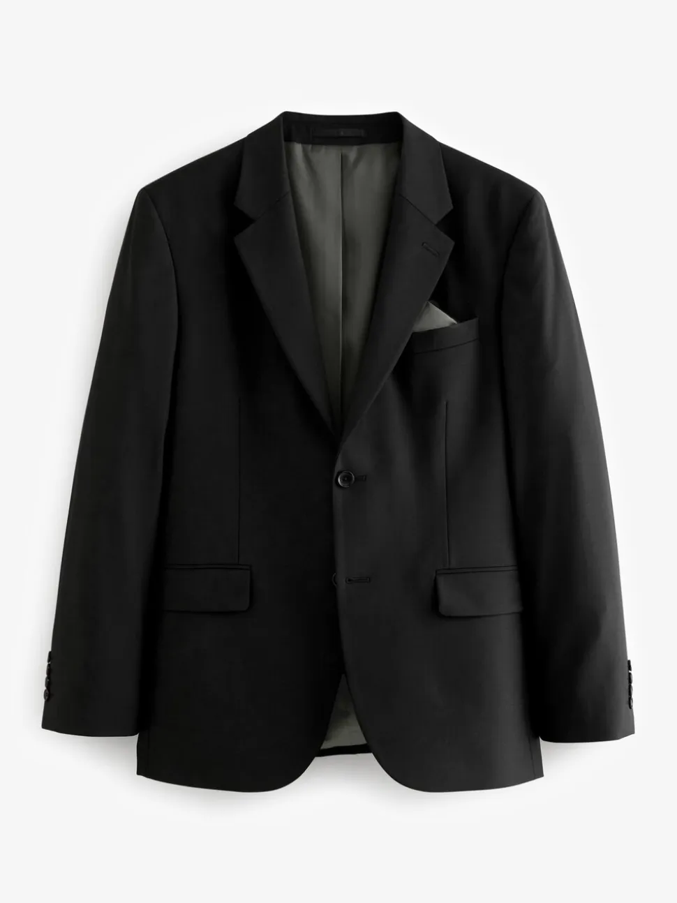 Zwart - Tailored fit - Tailored Fit Wool Blend Motionflex Suit Jacket