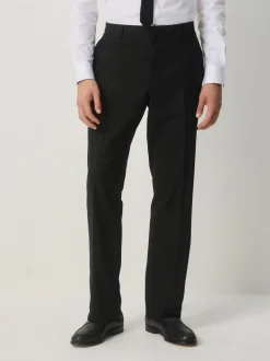Zwart - Tailored Fit Tuxedo Suit Trousers