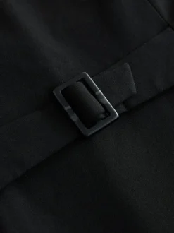 Zwart - Tailored Waistcoat With Wool