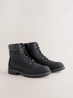 Zwart - Tall Zip-Up Boots