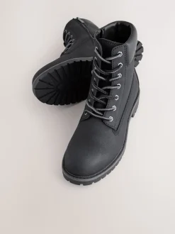 Zwart - Tall Zip-Up Boots