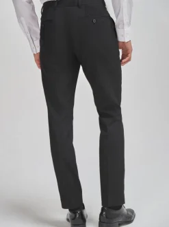 Zwart - Taps toelopende slim-fit - Chique stretchy broek