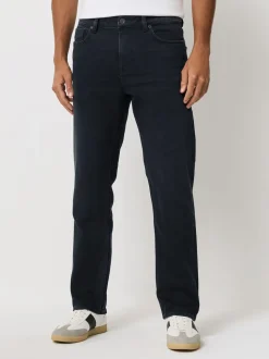 Zwart - ThermoGen - Straight fit - Motionflex jeans
