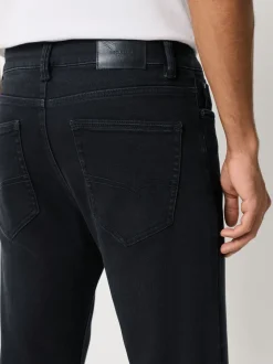 Zwart - ThermoGen - Straight fit - Motionflex jeans