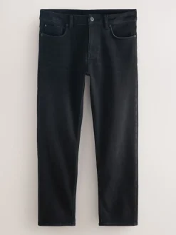 Zwart - ThermoGen - Straight fit - Motionflex jeans