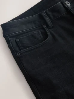 Zwart - ThermoGen - Straight fit - Motionflex jeans