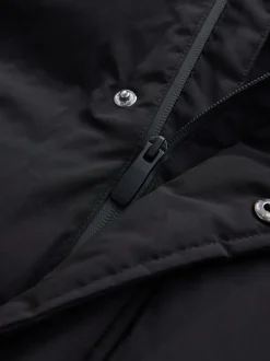 Zwart - ThermoGen regenbestendige gewatteerde Jack